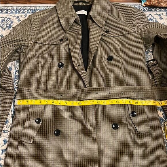 Dries Van Noten Plaid Button Closure Belt Pockets Jacket Luxury - Picture 13 of 15